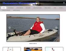 Tablet Screenshot of masonborowatersports.com